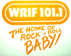 wrif 101.1 the home of rock n' roll baby vintage t-shirt iron-on